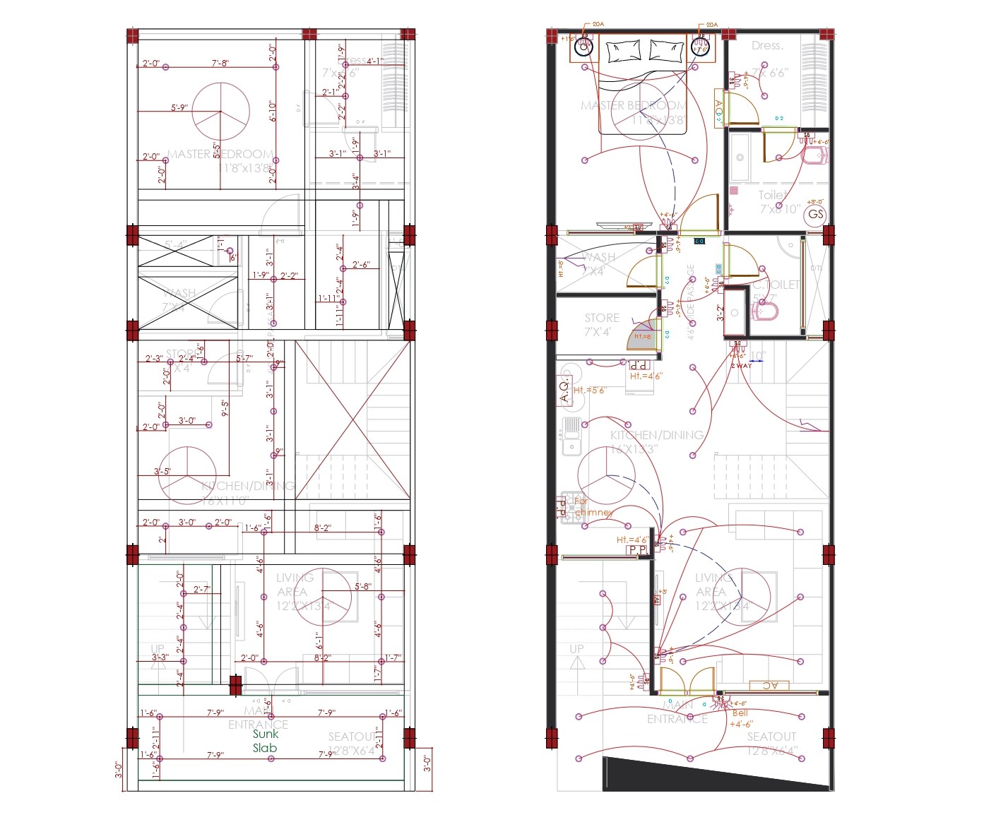 Electrical and plumbing